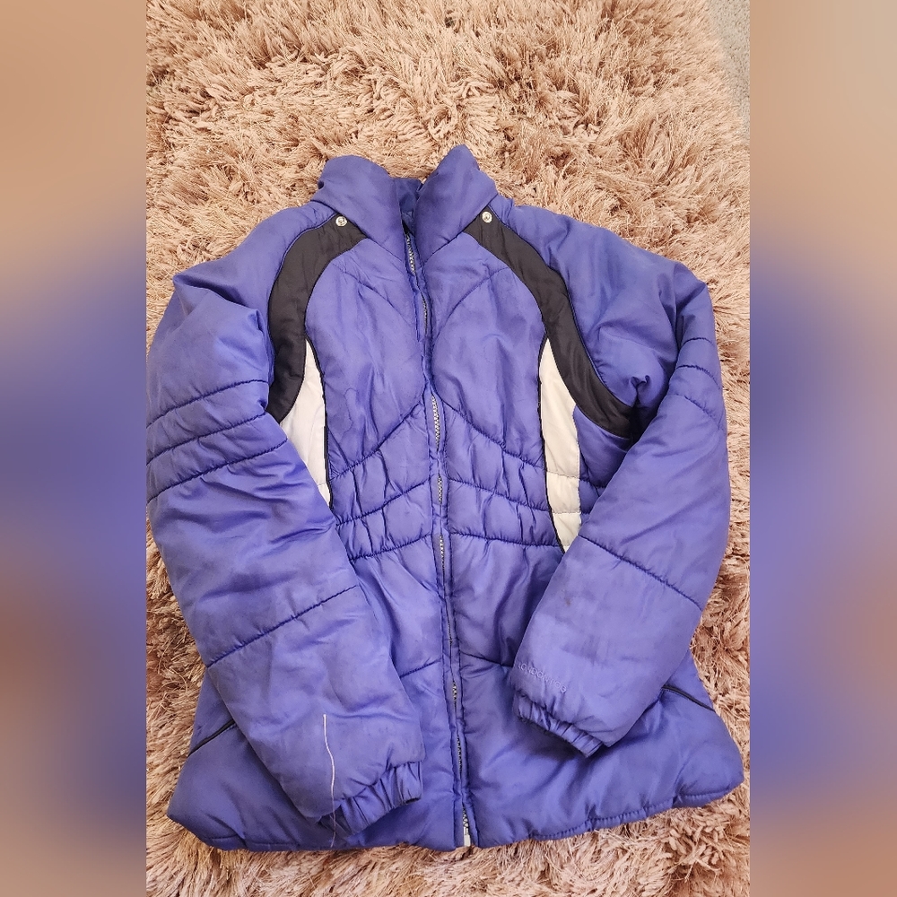 Thick purple jacket
